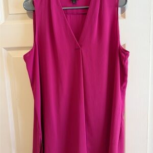 Worthington Fuchsia Sleeveless Blouse